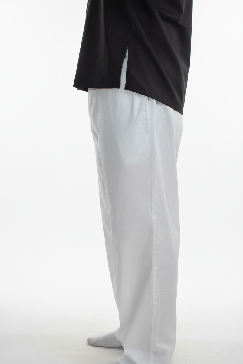 Classic Drawstring Pajama Pant | White