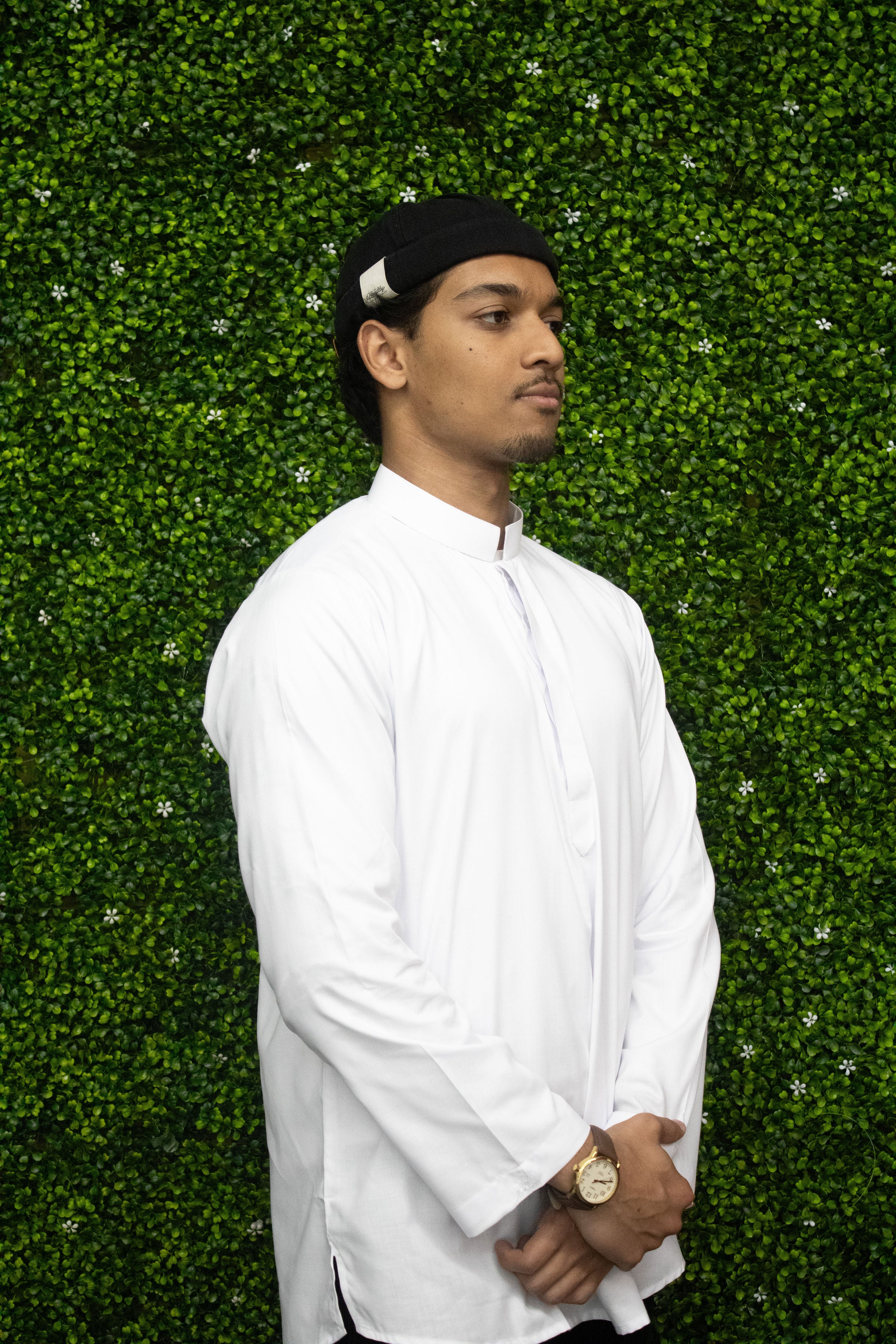 Essential Solids | Quality Short Kurta – Frost White