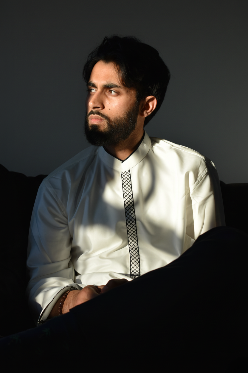 Threads of Palestine | Loose Fit Premium Short Kurta – Stone White