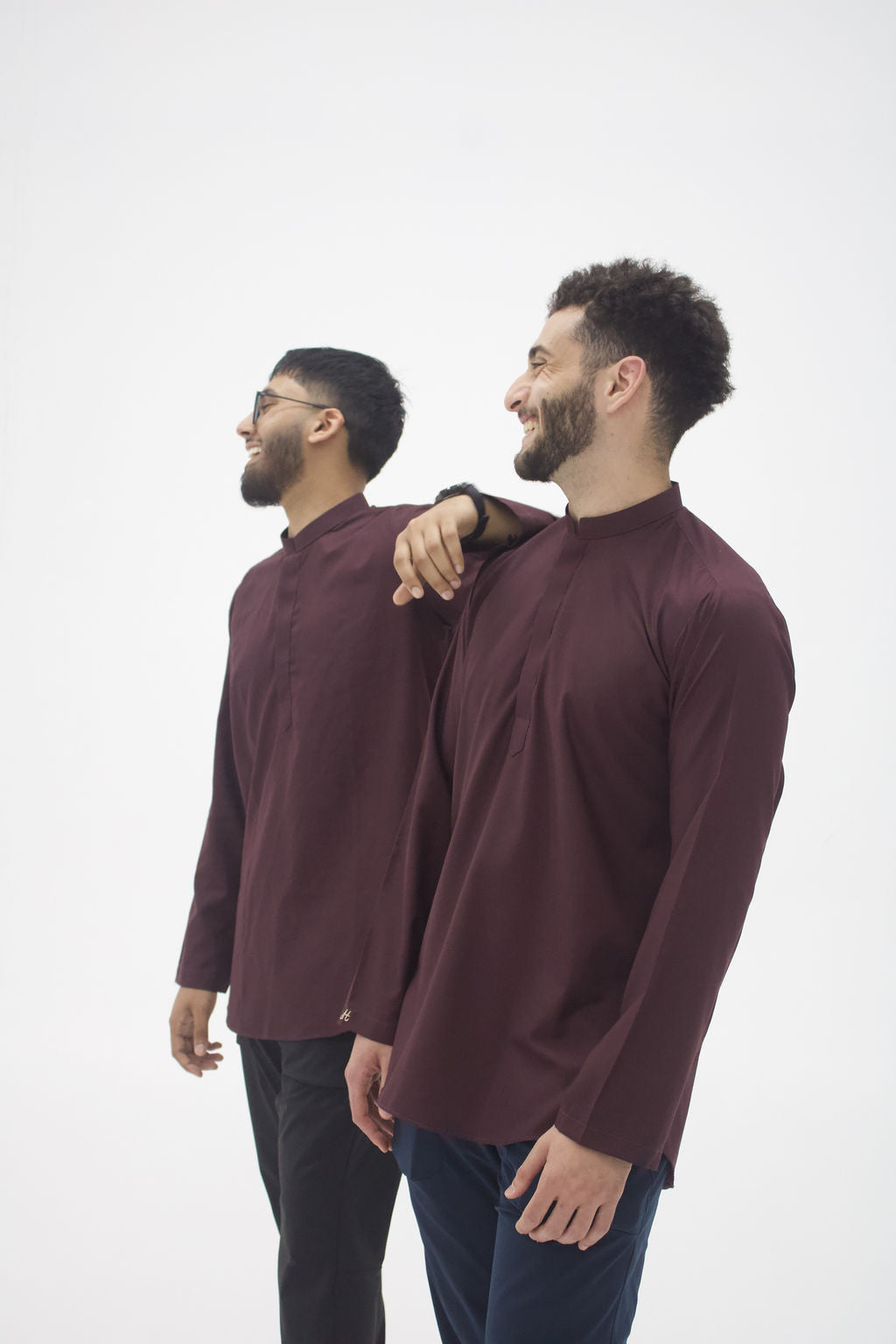 Essential Solids | Quality Short Kurta – Ember Maroon