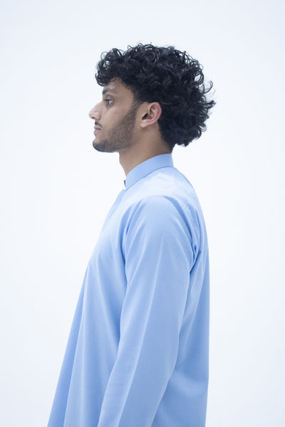 Essential Solids | Quality Short Kurta – Sky Blue