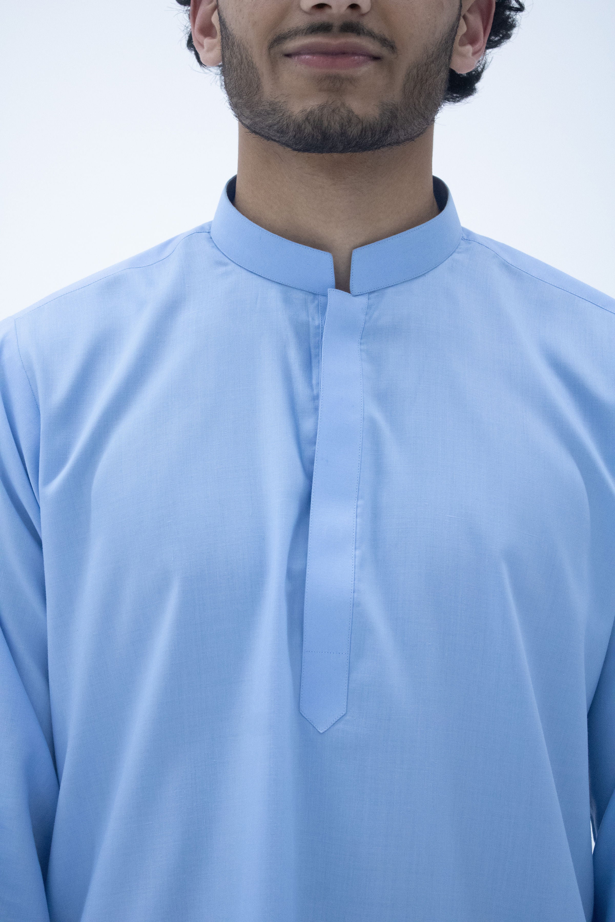Essential Solids | Quality Short Kurta – Sky Blue